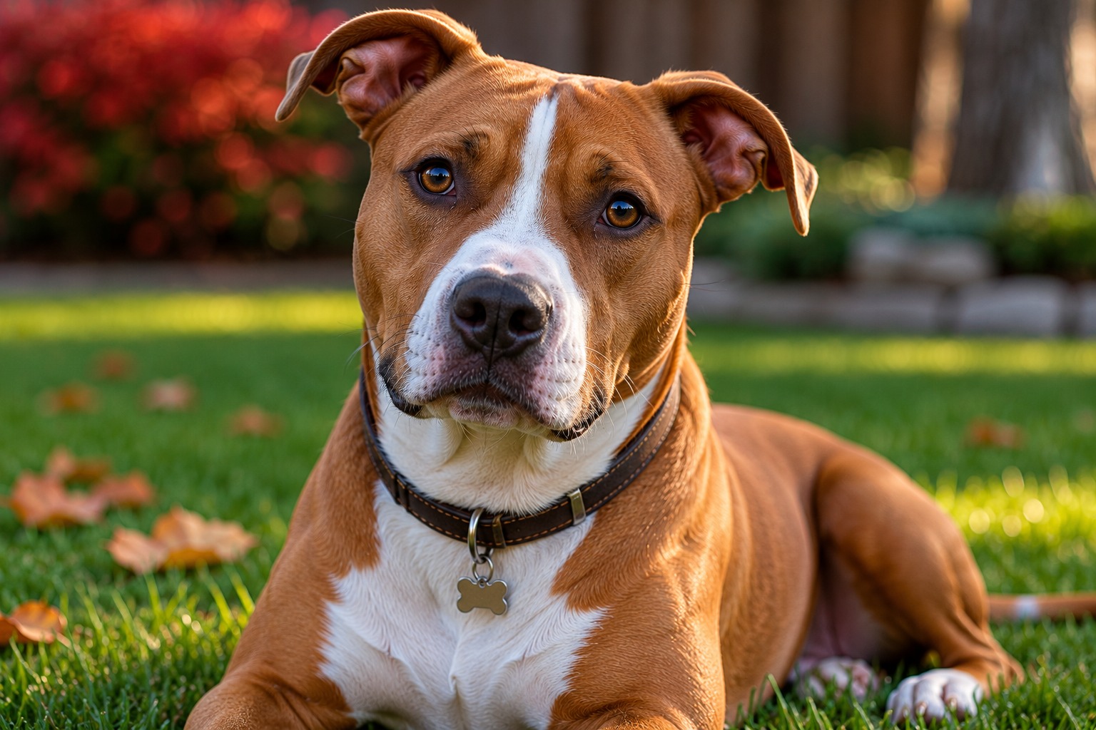A pit bull terrier in a Michigan dog bite case