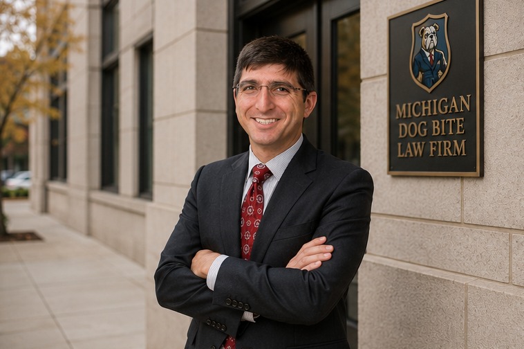 The Michigan Dog Bite Law Firm office building in Southfield, Michigan